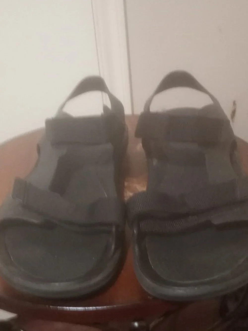 crocs swiftwater River Men’s Black Rubber Sandals With Adjustable Straps Sz. 13.